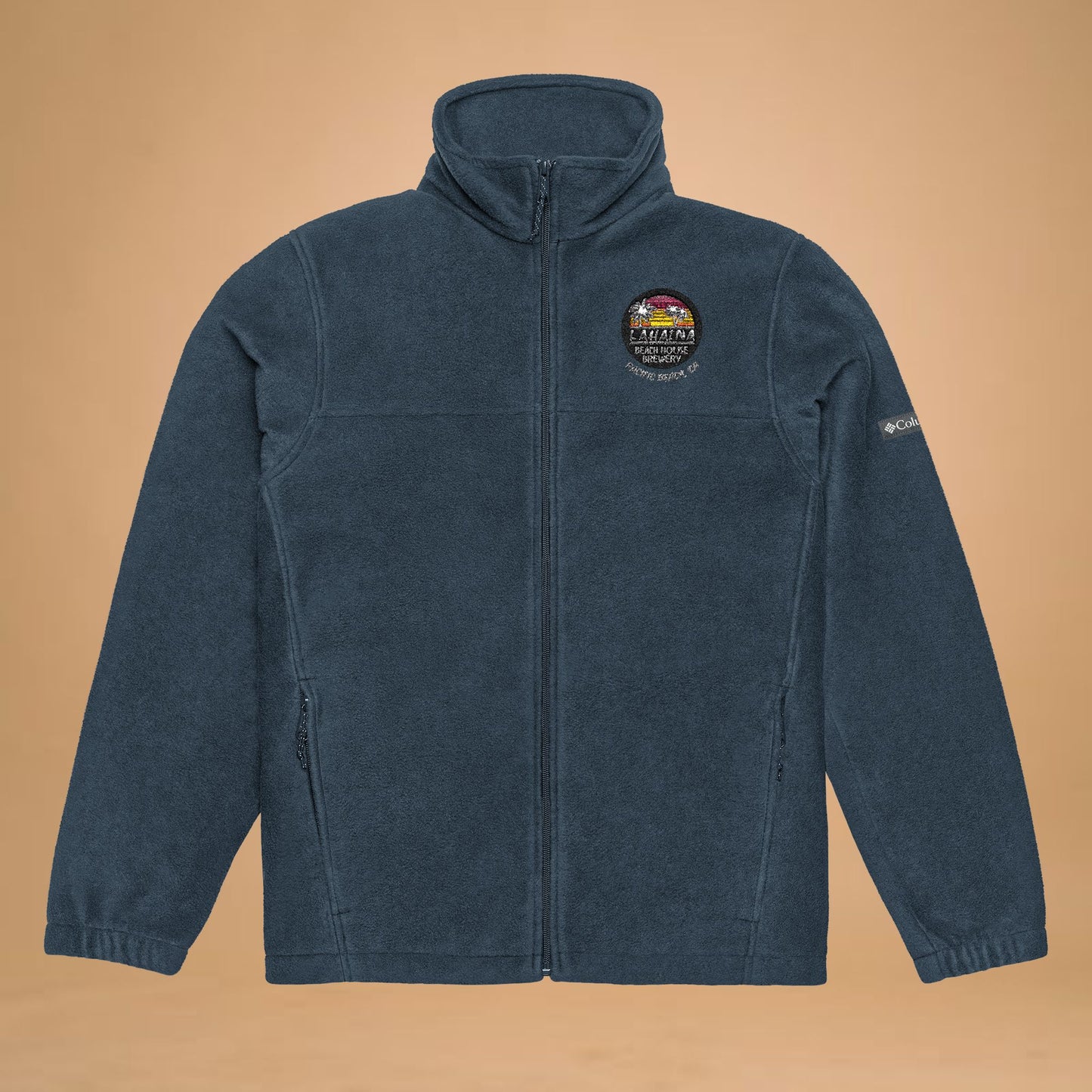 Embroidered Columbia Fleece Jacket - Unisex Comfort for Outdoor Adventures
