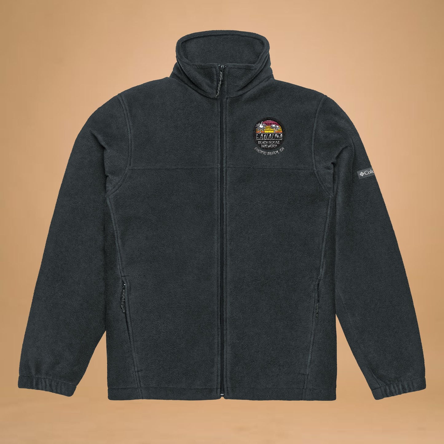 Embroidered Columbia Fleece Jacket - Unisex Comfort for Outdoor Adventures