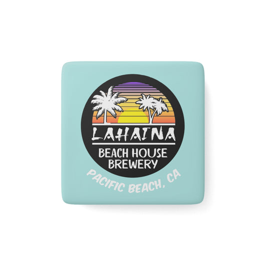 Lahaina Beach House Porcelain Magnet - Tropical Vibes Decor for Coastal Lovers