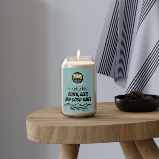 Beach-Themed Scented Candle - Smells Like Beach, Beer, and Good Times